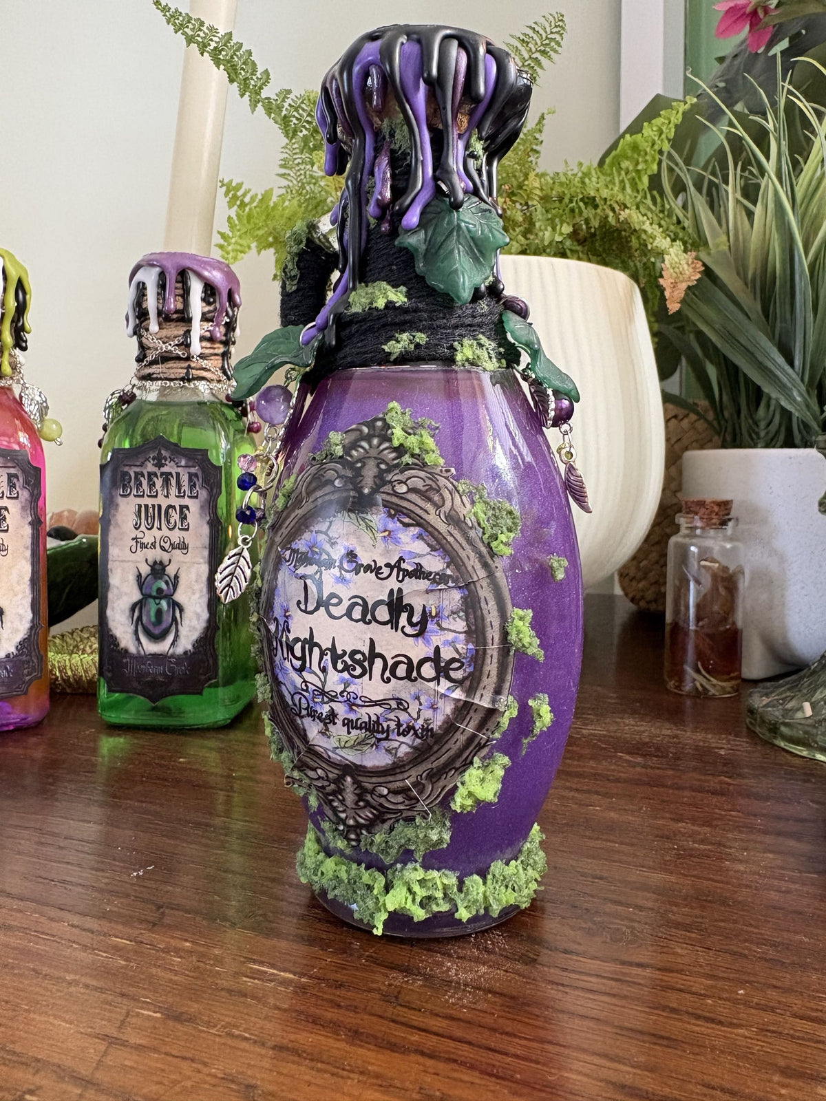 Deadly Nightshade Decorative Potion Bottle